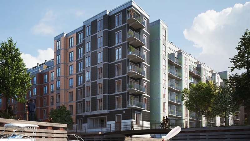 Foto af facaden på Elmeholm