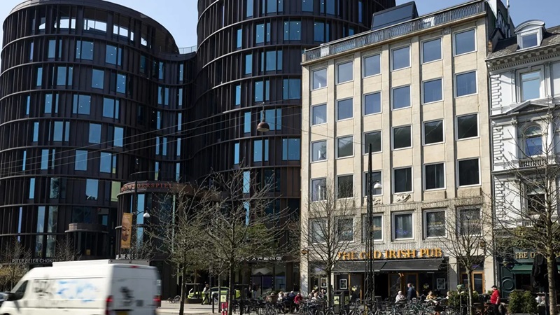 Foto af facaden på Vesterbrogade 2D